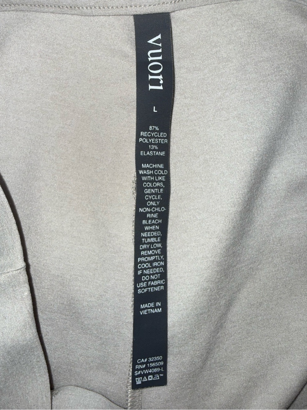 Vuori Elevation Trouser Women’s Large Ecru Heather Wide Leg Pants 32” Inseam - Picture 9 of 12